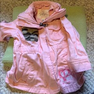 Jessica Simpson pink and camo jacket
